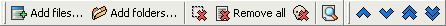 Files toolbar
