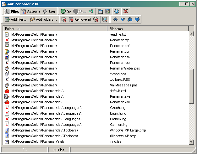 Ant Renamer screenshot